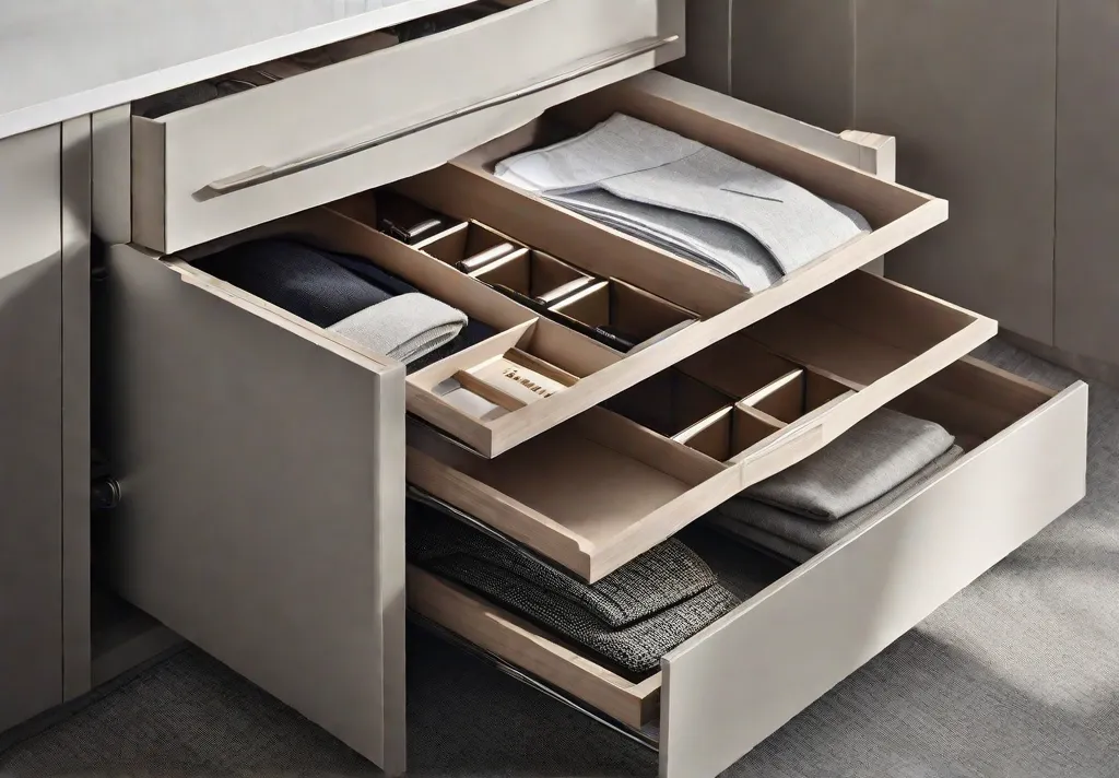 A detailed view of organizational accessories with a minimalist design like simple