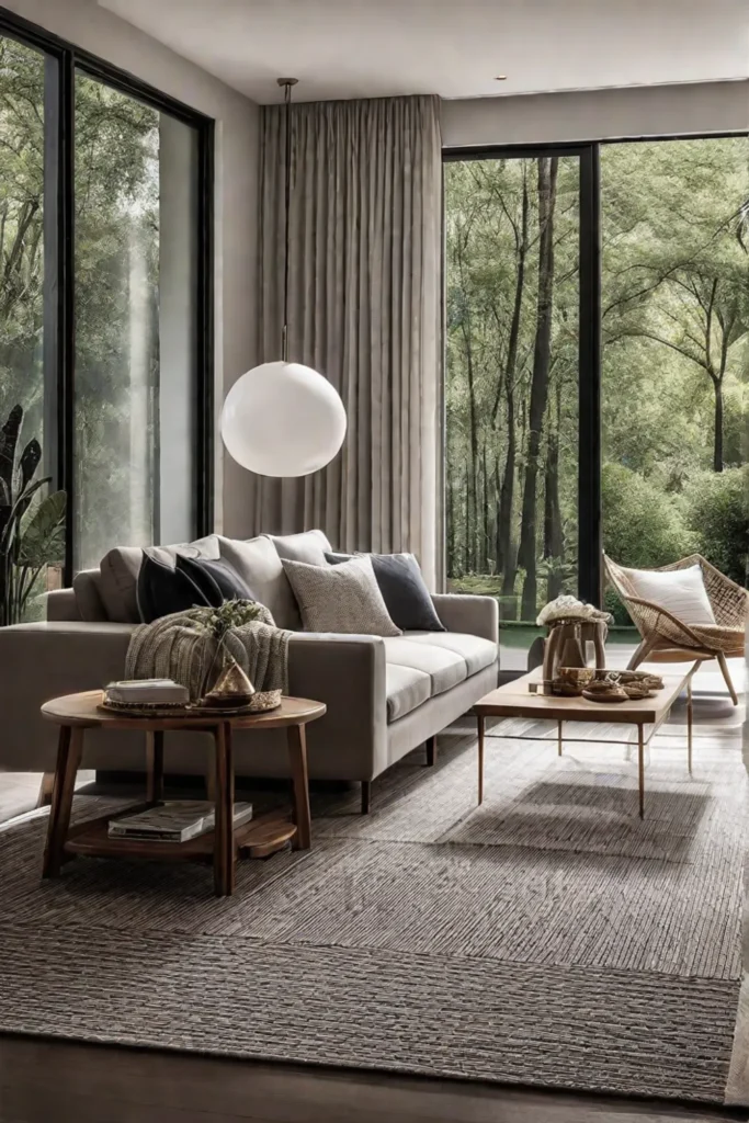 Living room with natural elements 1