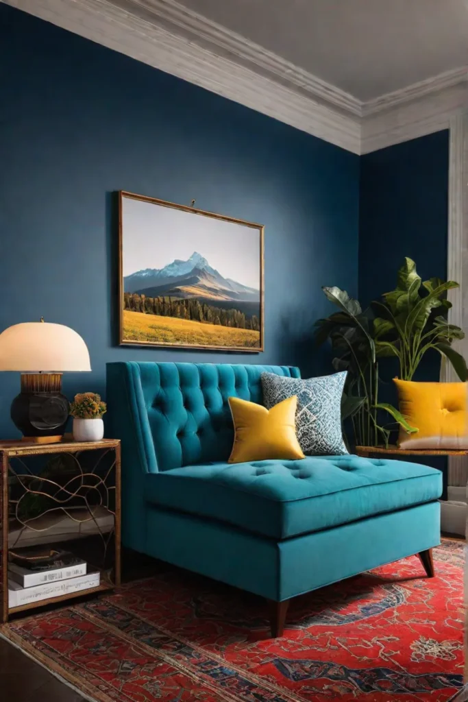 Vibrant living room decor