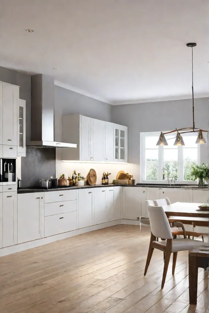 A kitchen that feels bright and airy with a combination of budgetfriendly