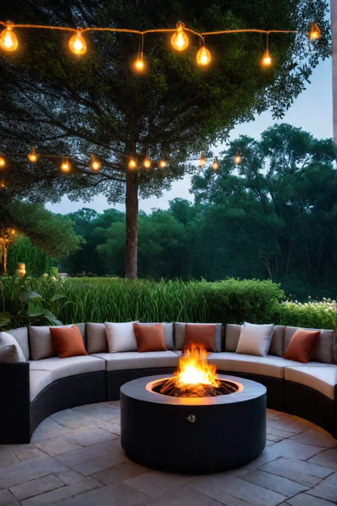 A patio design that prioritizes comfort ambiance and functionality creating a cozy