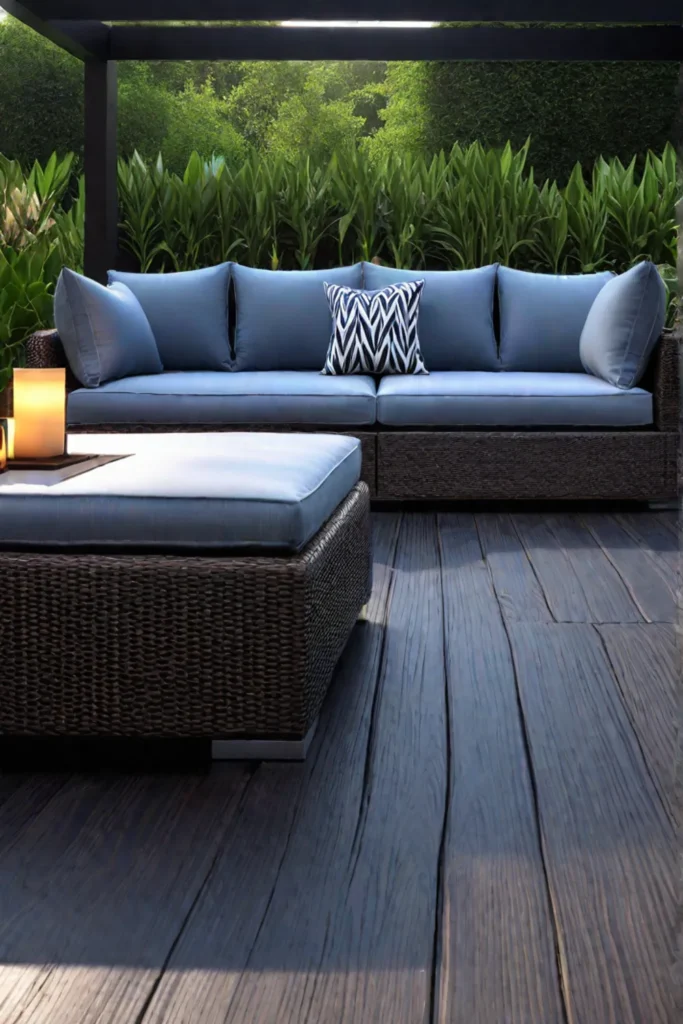 A welcoming patio space featuring comfortable highquality patio furniture that fosters a