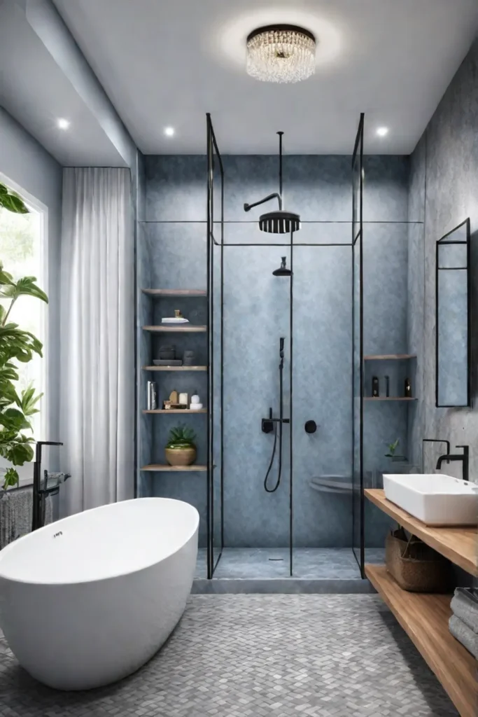 A dramatic bathroom remodel highlighting the impact of a shower renovation