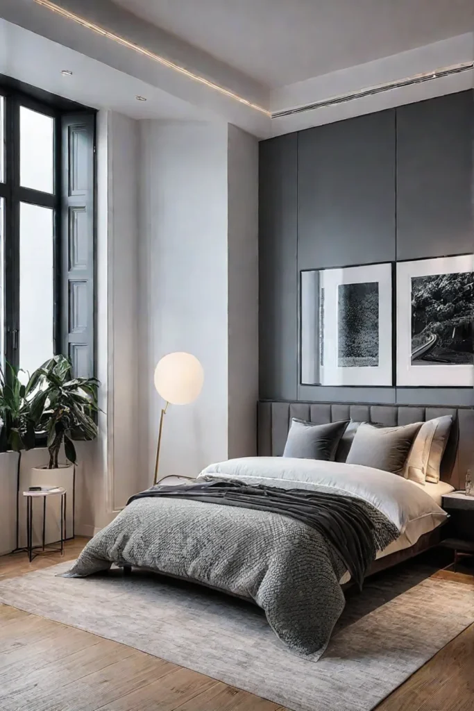 Apartment with balanced lighting