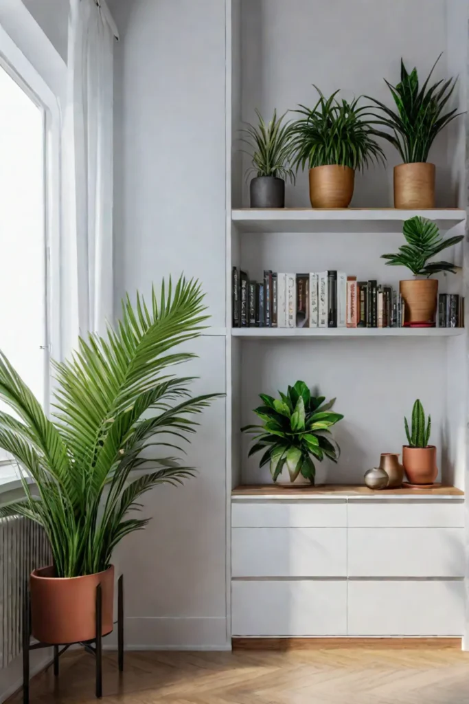 Apartment with vertical storage solutions