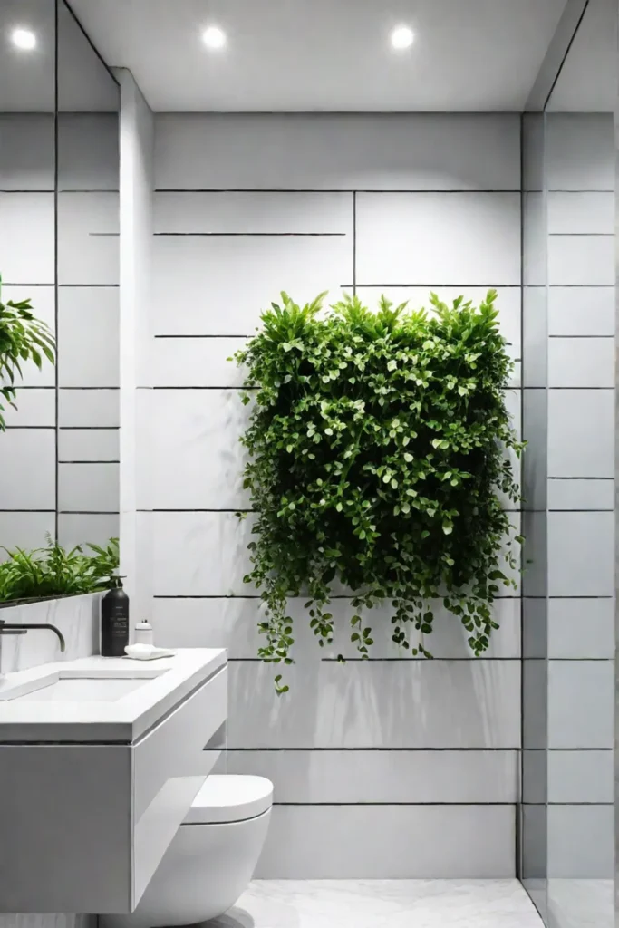 Bathroom wall plant hanger