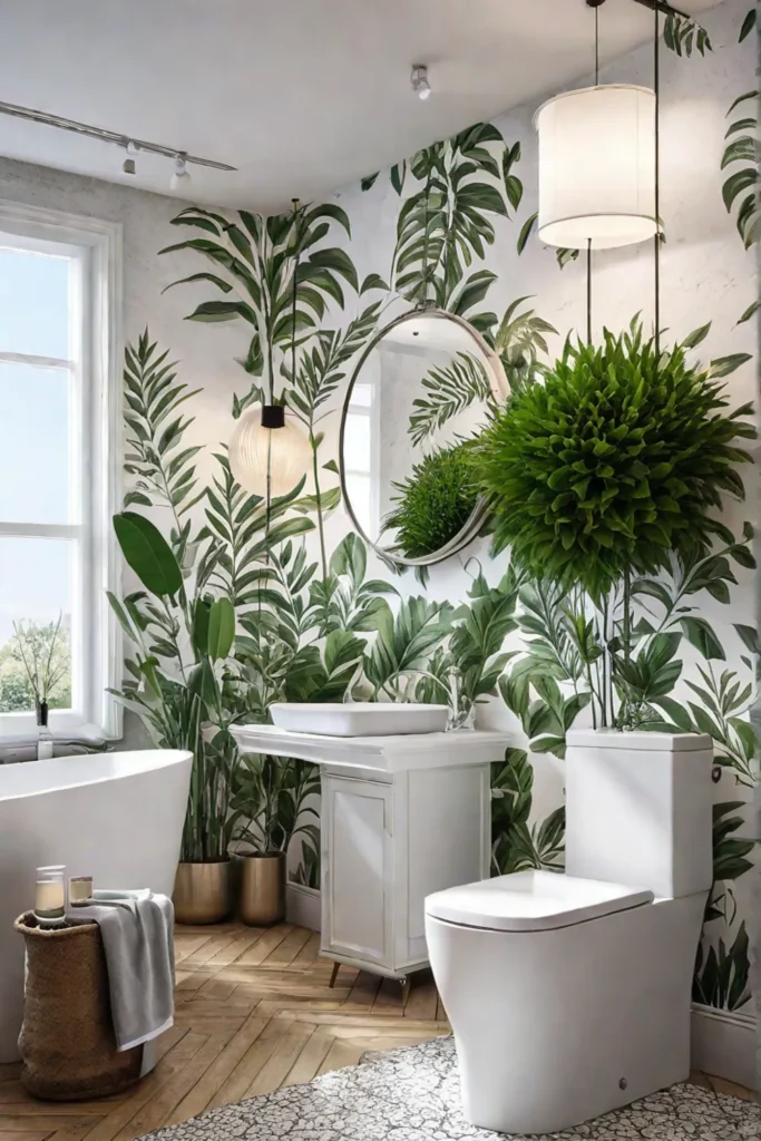 Botanical bathroom print