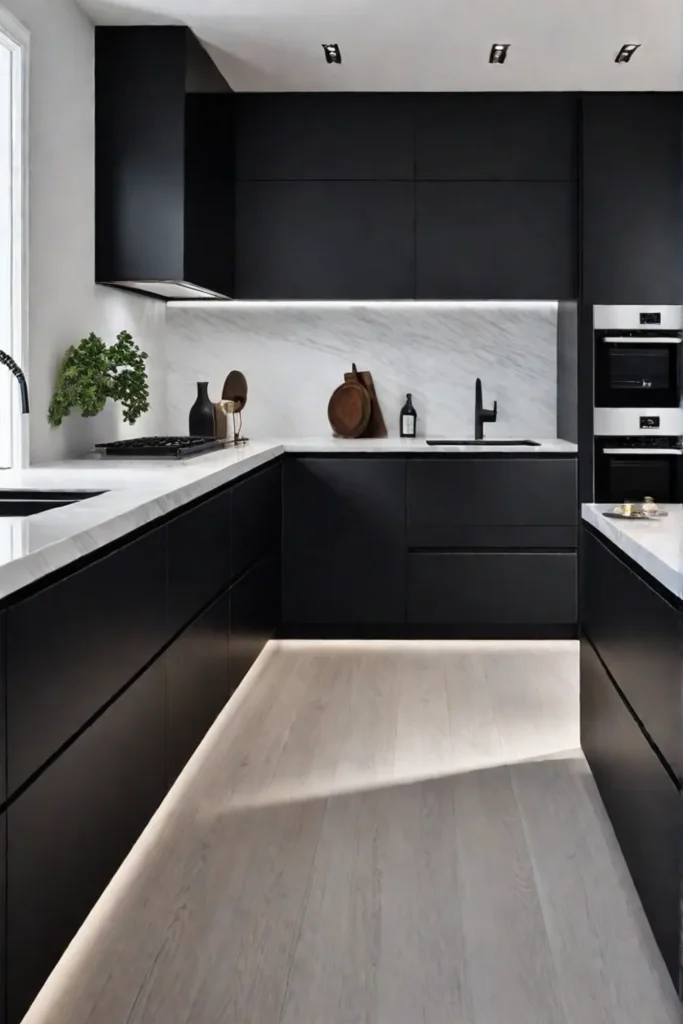 Contemporary kitchen with efficient storage design