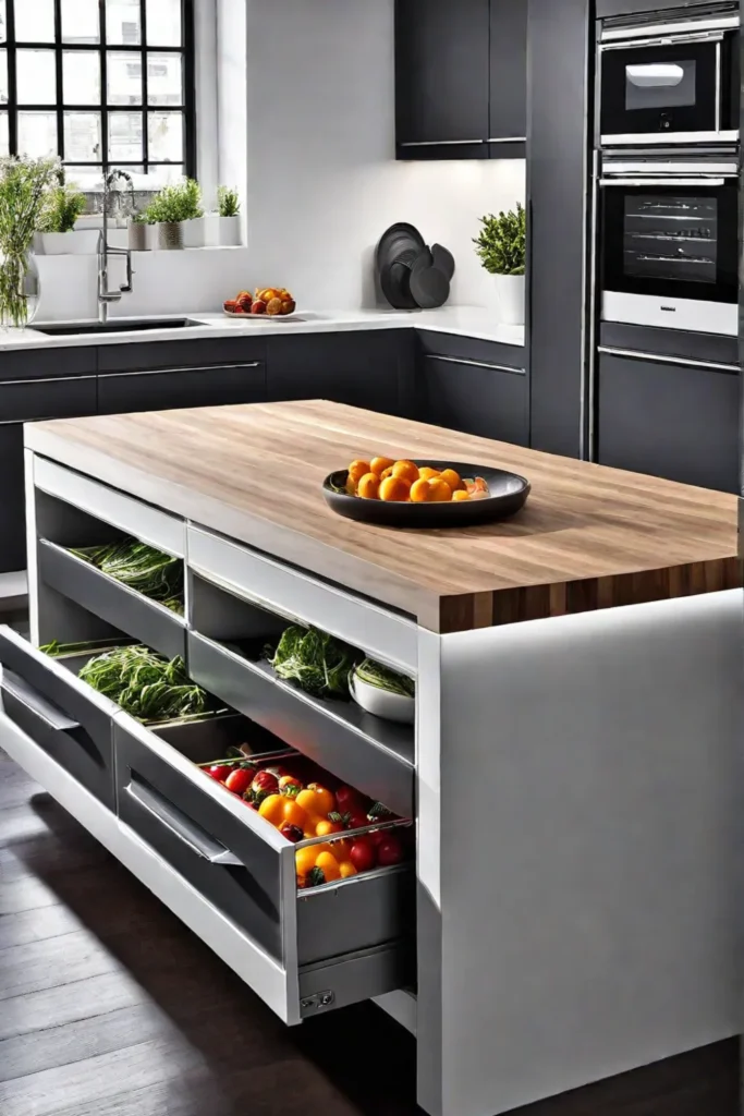 Customized kitchen storage for functionality