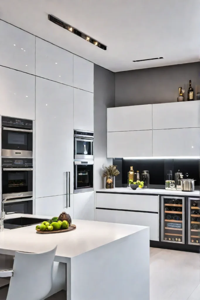 Modern kitchen with functional storage solutions