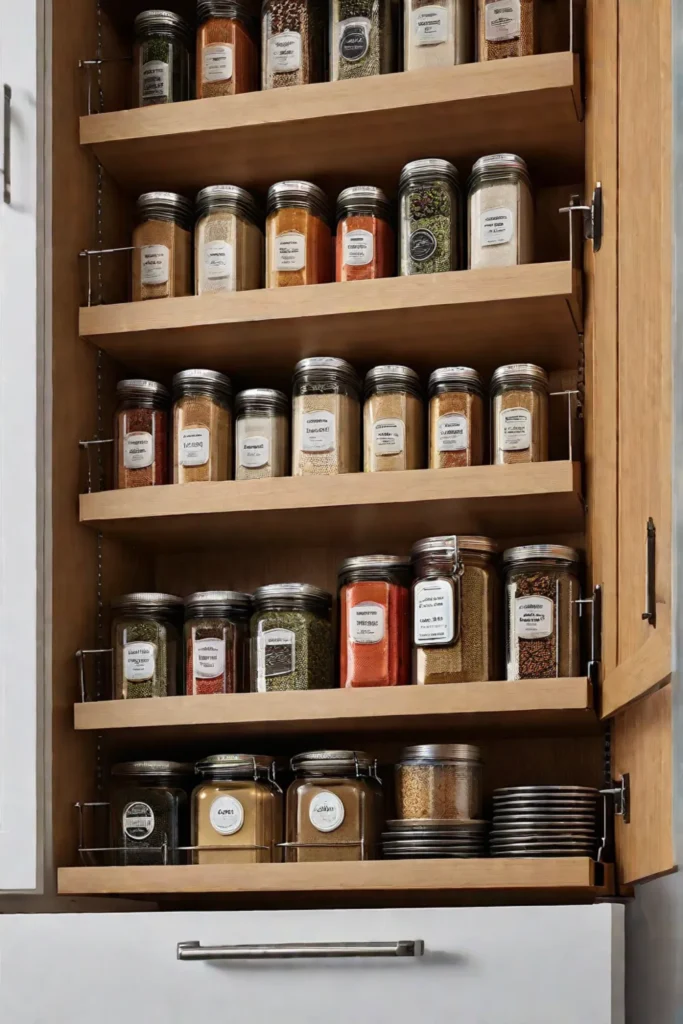 Organized kitchen pantry