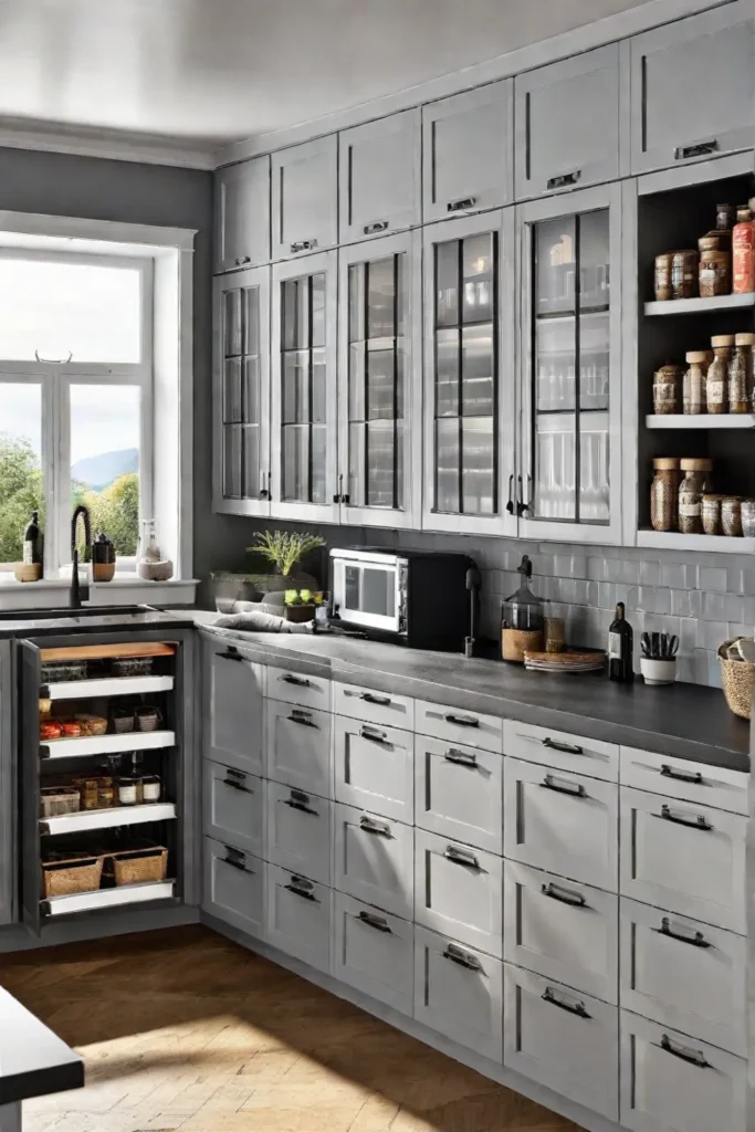 Stackable storage solutions in the kitchen