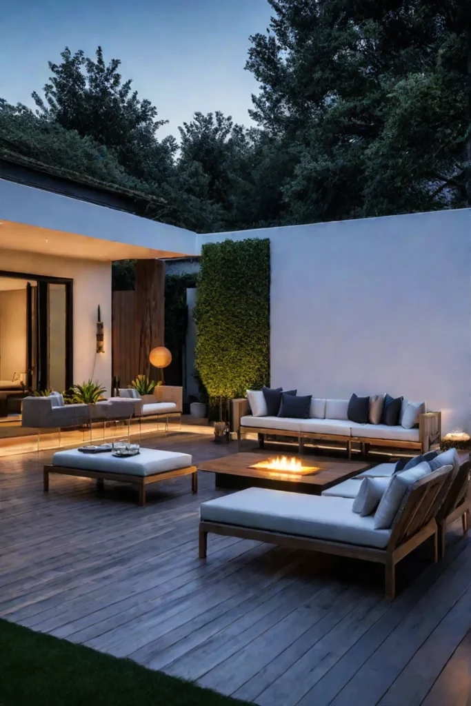 modern patio furniture minimalist patio design contemporary outdoor living space