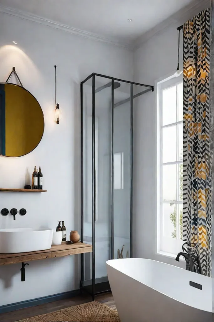Colorful and budgetfriendly bathroom decor