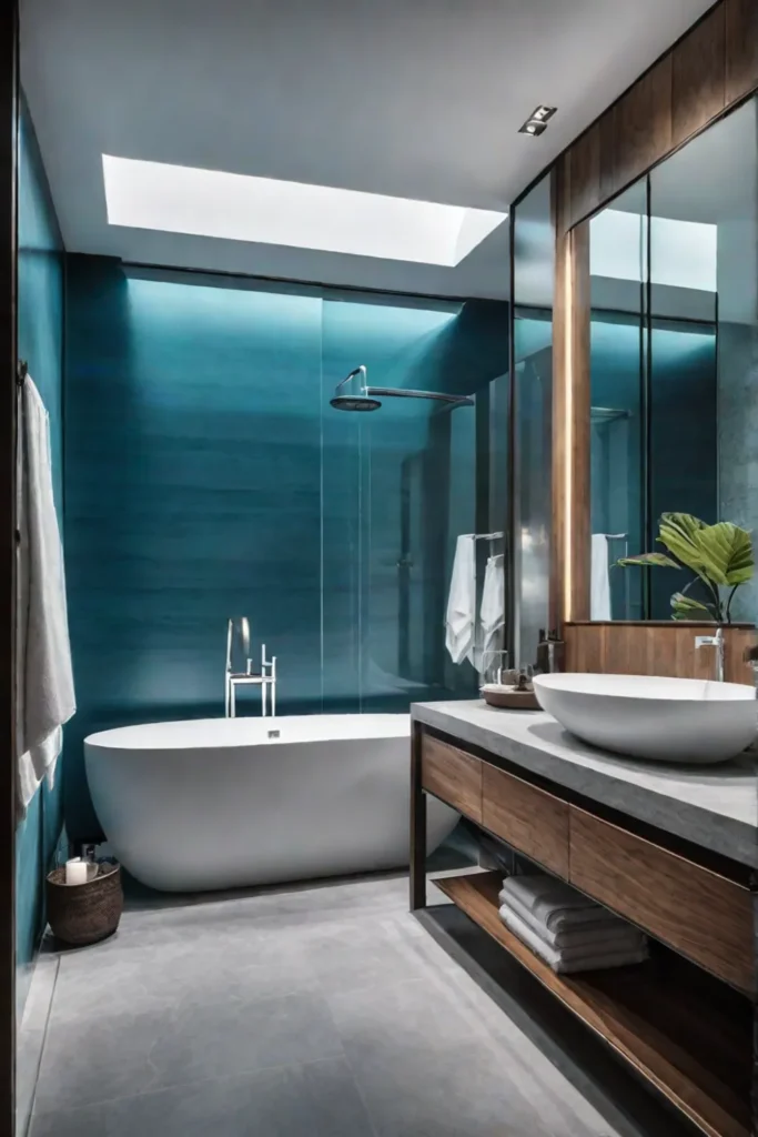 Modern bathroom with natural elements 1