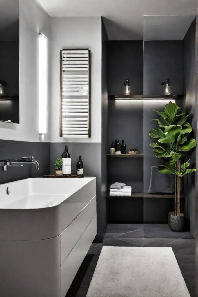 Small bathroom with functional and stylish design