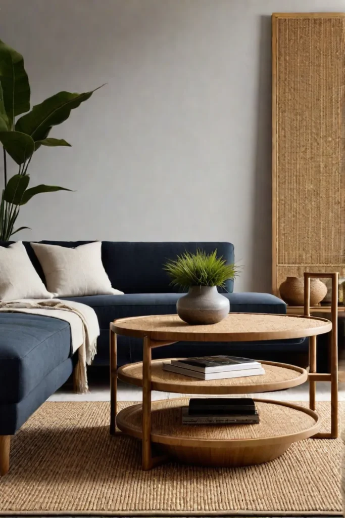 Stylish furniture made from bamboo jute and cork