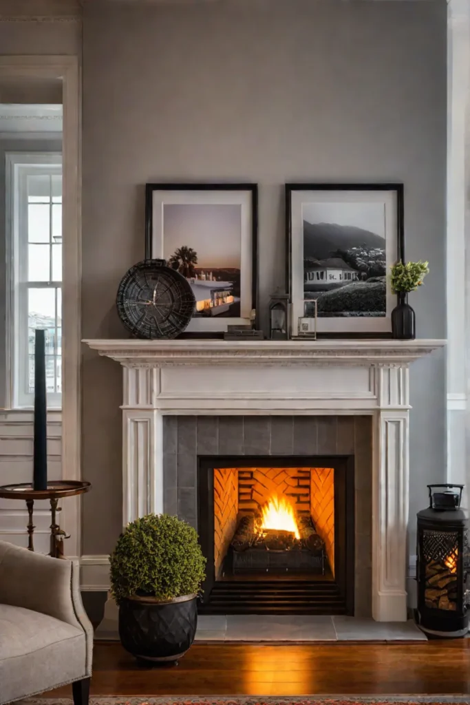 Creating a focal point with a fireplace